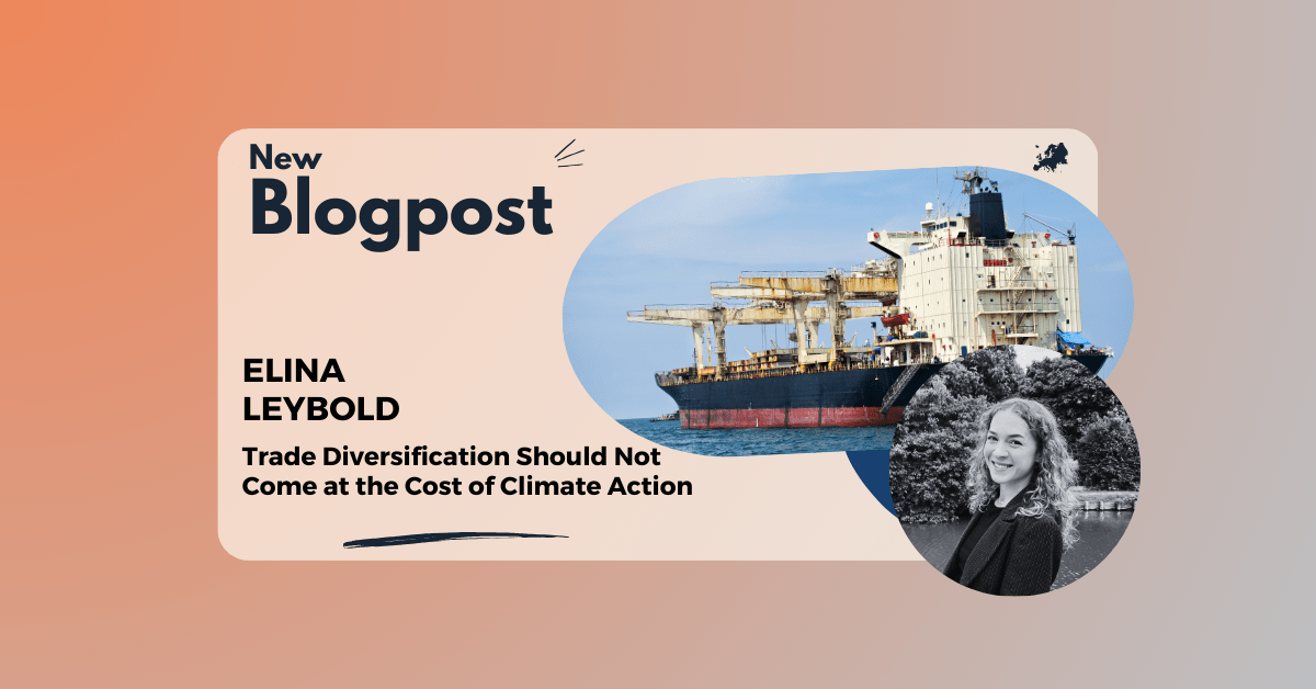 Trade Diversification Should Not Come at the Cost of Climate&nbsp;Action